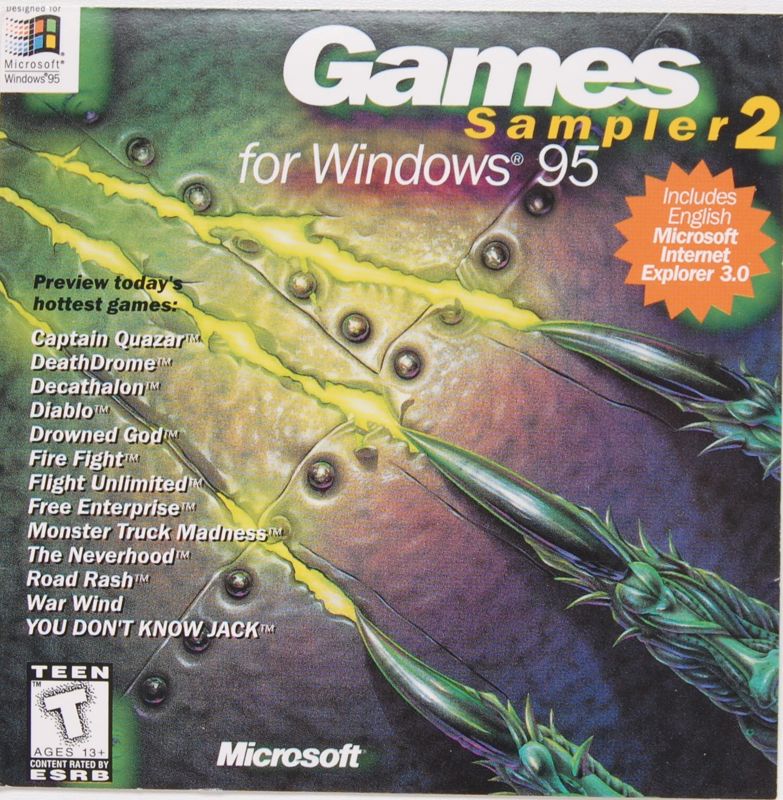 Games Sampler 2 for Windows 95 box art