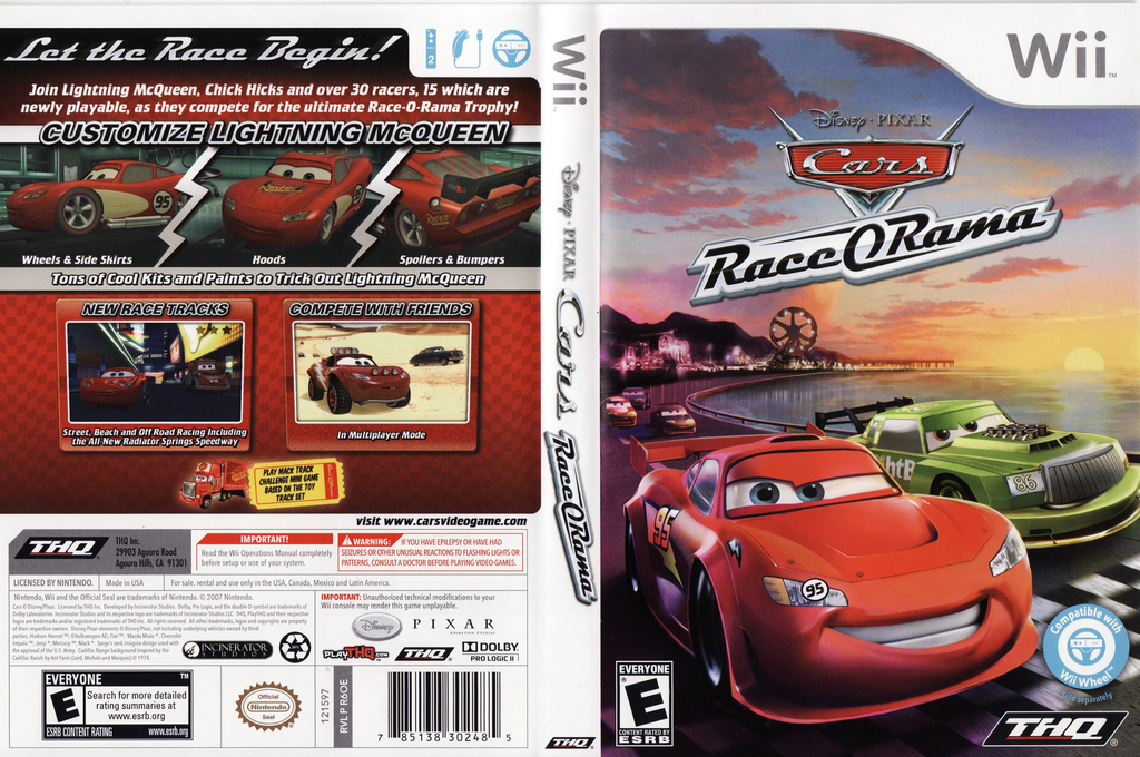 Disney-Pixar Cars - Race-O-Rama — box-texture (US)