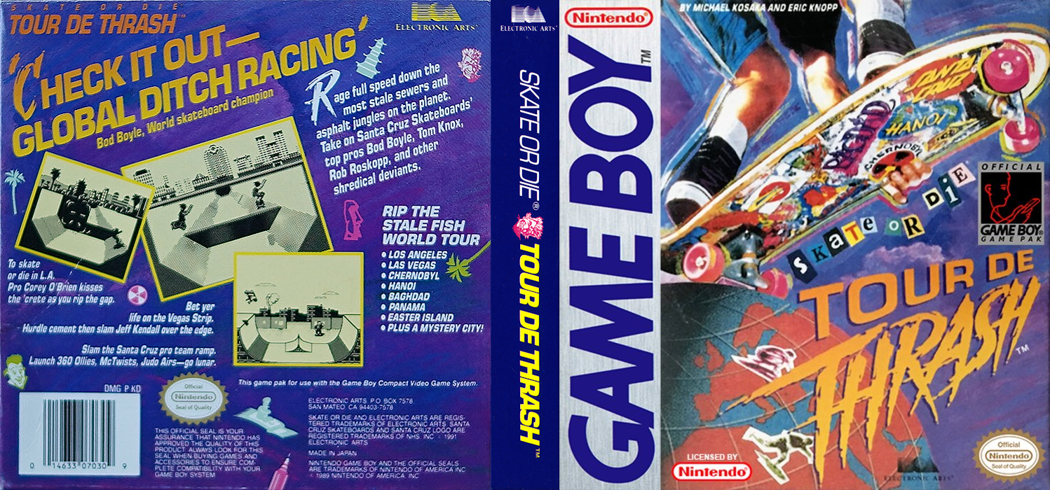 Skate Or Die - Tour De Thrash — box-texture (US)