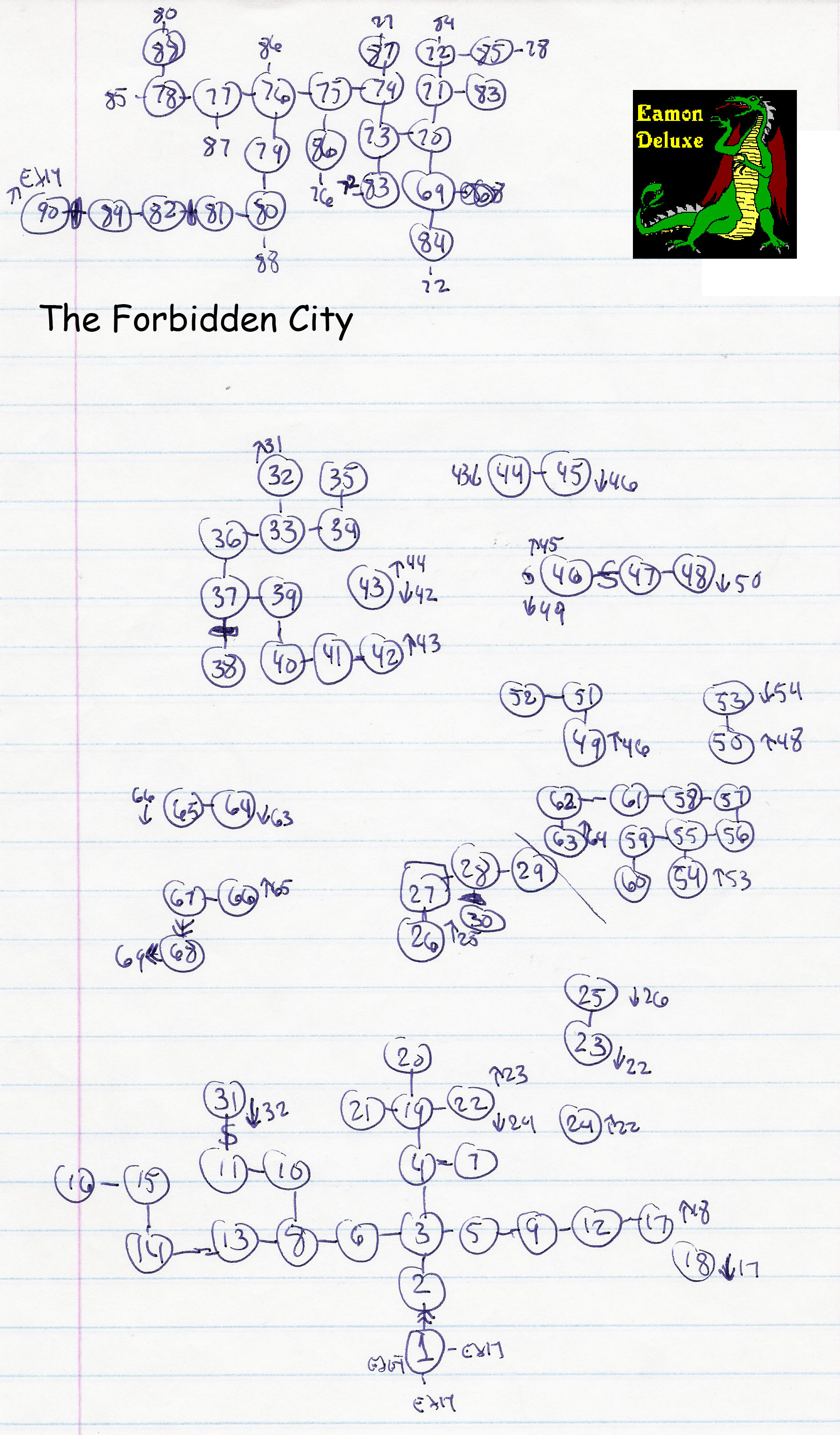 Eamon 234 - The Forbidden City — maps