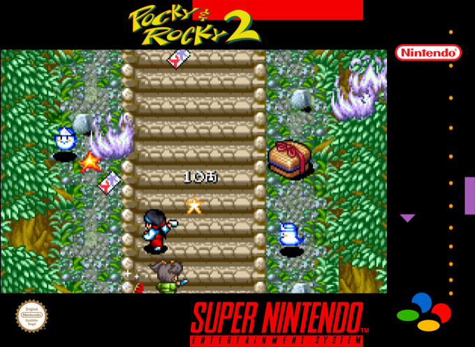 Pocky And Rocky 2 — box-2D (SS)