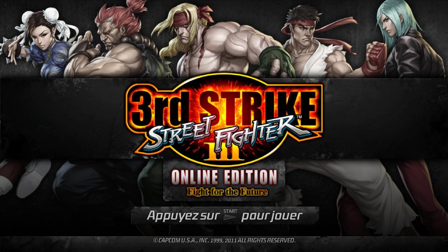 Street Fighter III - 3rd Strike Online Edition — sstitle (FR)