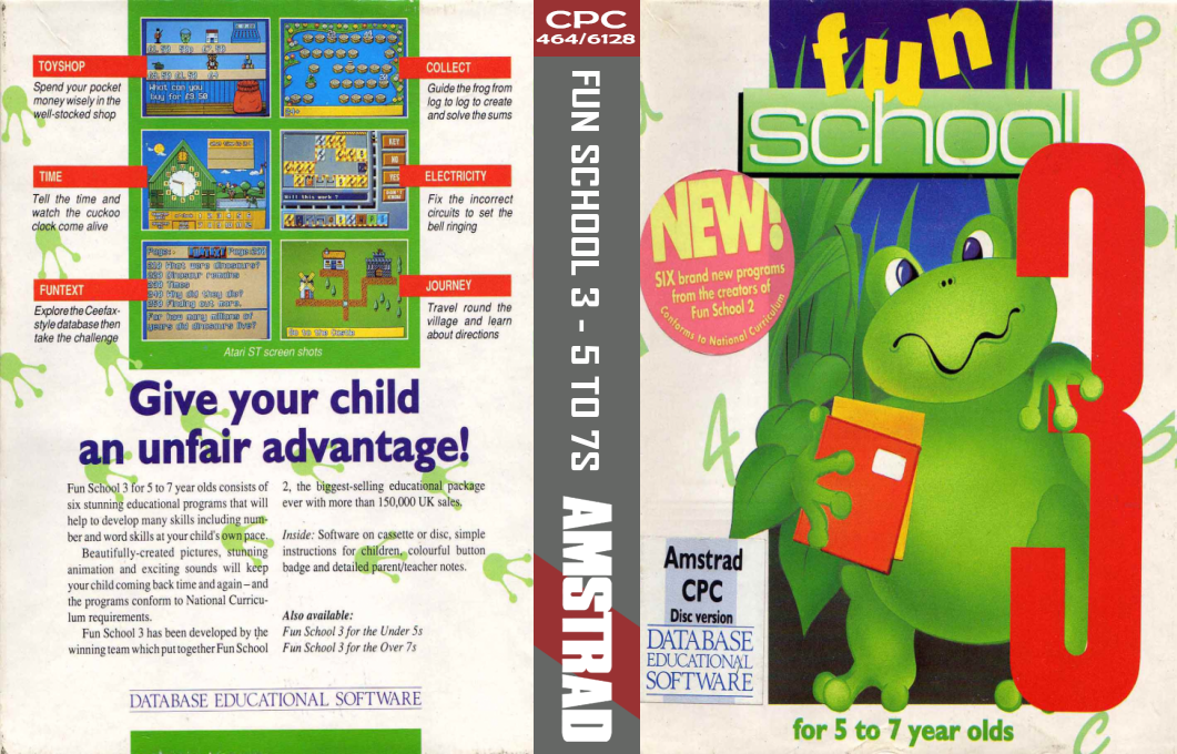 Fun School 3 - for 5 to 7 Year Olds — box-texture (EU)