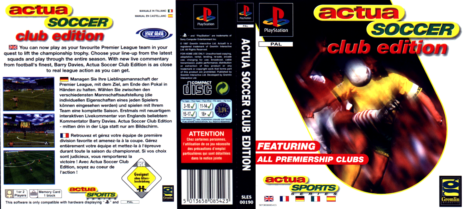 Actua Soccer - Club Edition — box-texture (EU)