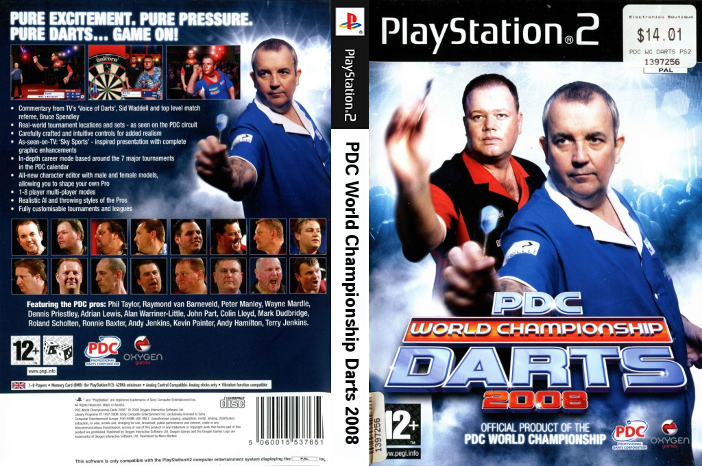 Pdc World Championship Darts 2008 — box-texture (EU)