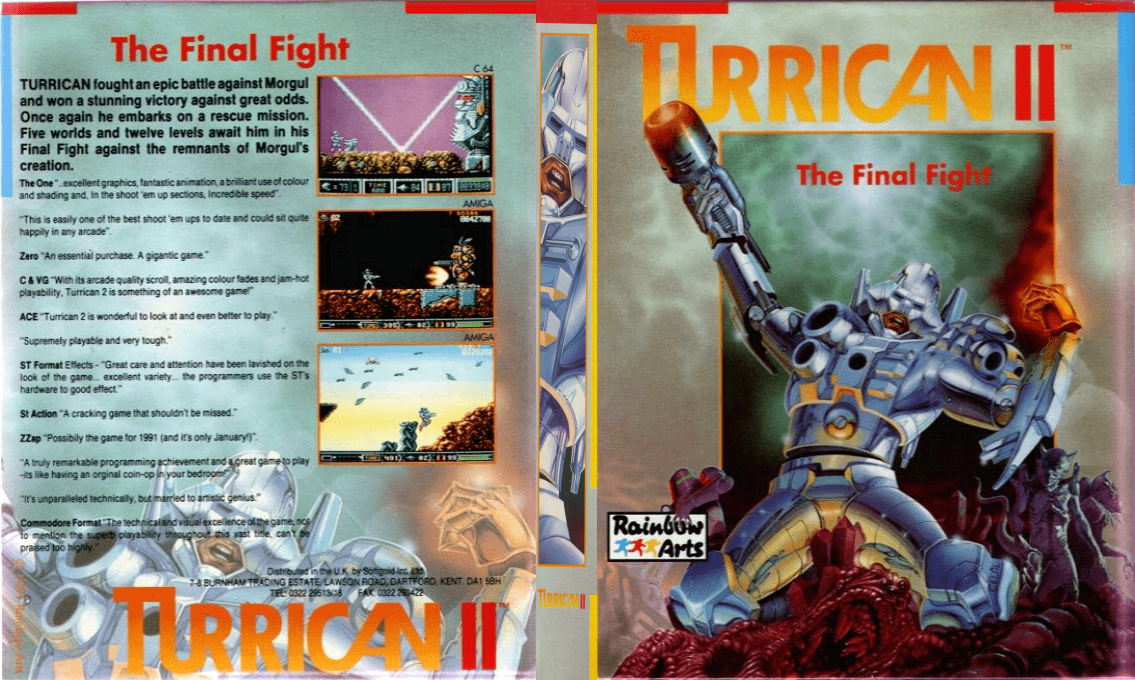 Turrican 2 - The Final Fight — box-texture (EU)