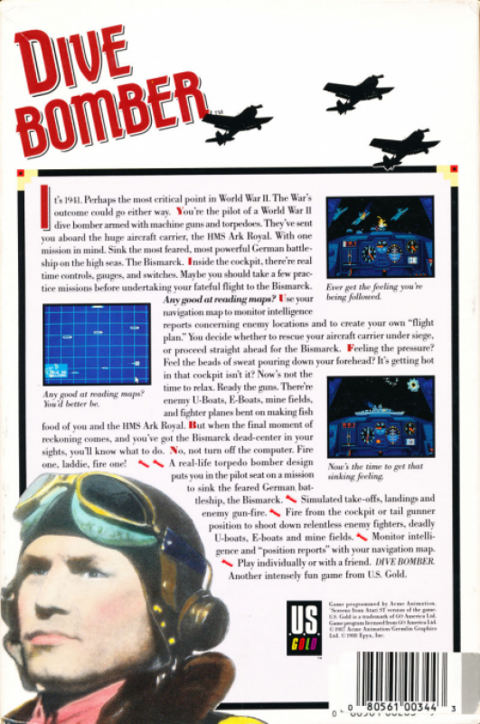 Dive Bomber — box-2D-back (US)