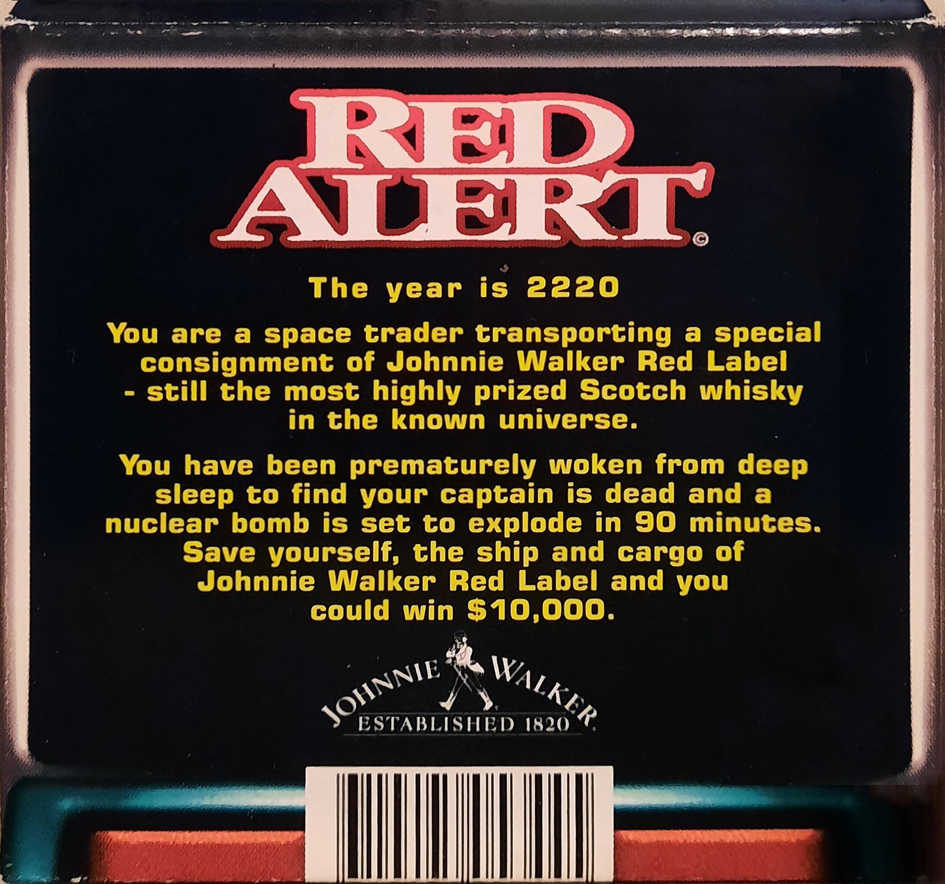 Red Alert: a Johnny Walker Production box art