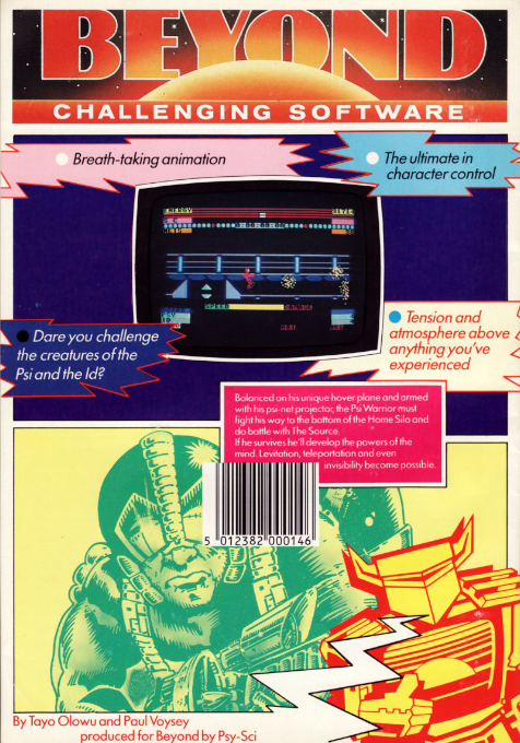 Psi Warrior — box-2D-back (EU)