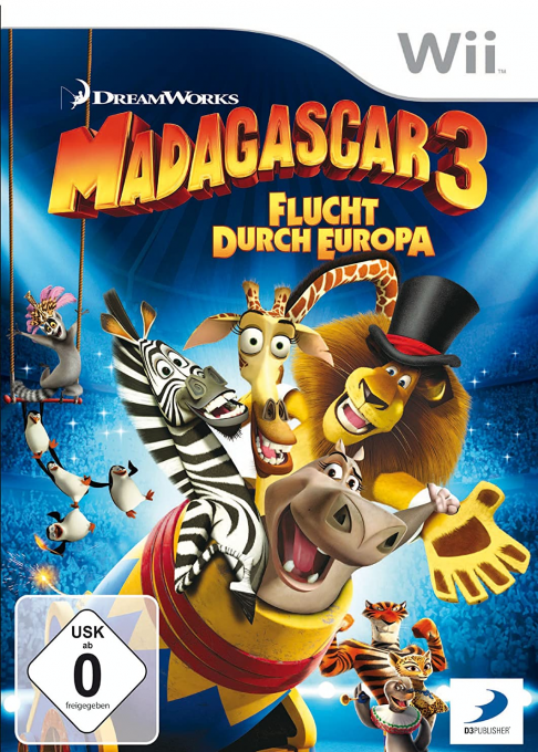 DreamWorks Madagascar 3 - The Video Game — box-2D (DE)