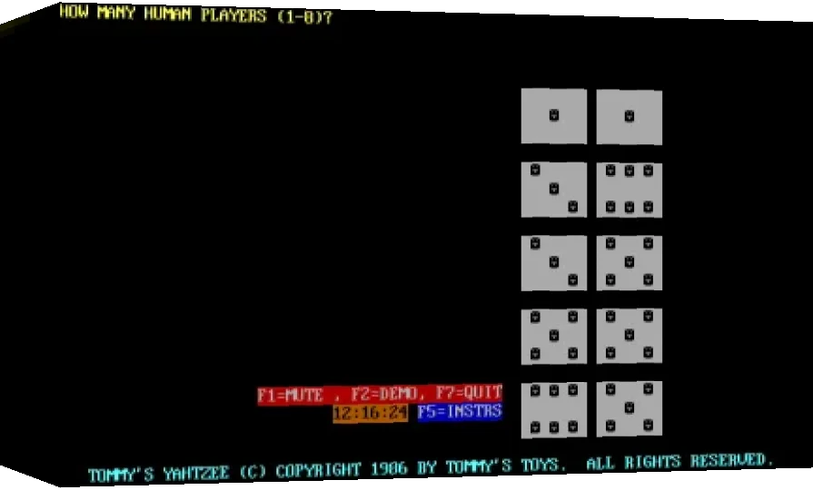 Tommy's Yahtzee — box-3D (WOR)