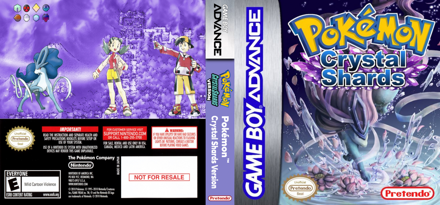 Pokemon : Crystal Shards — box-texture (US)