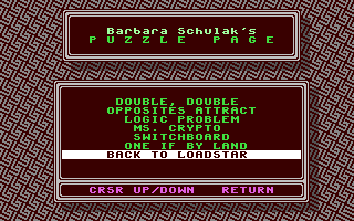 The Puzzle Page #141 — ss (WOR)