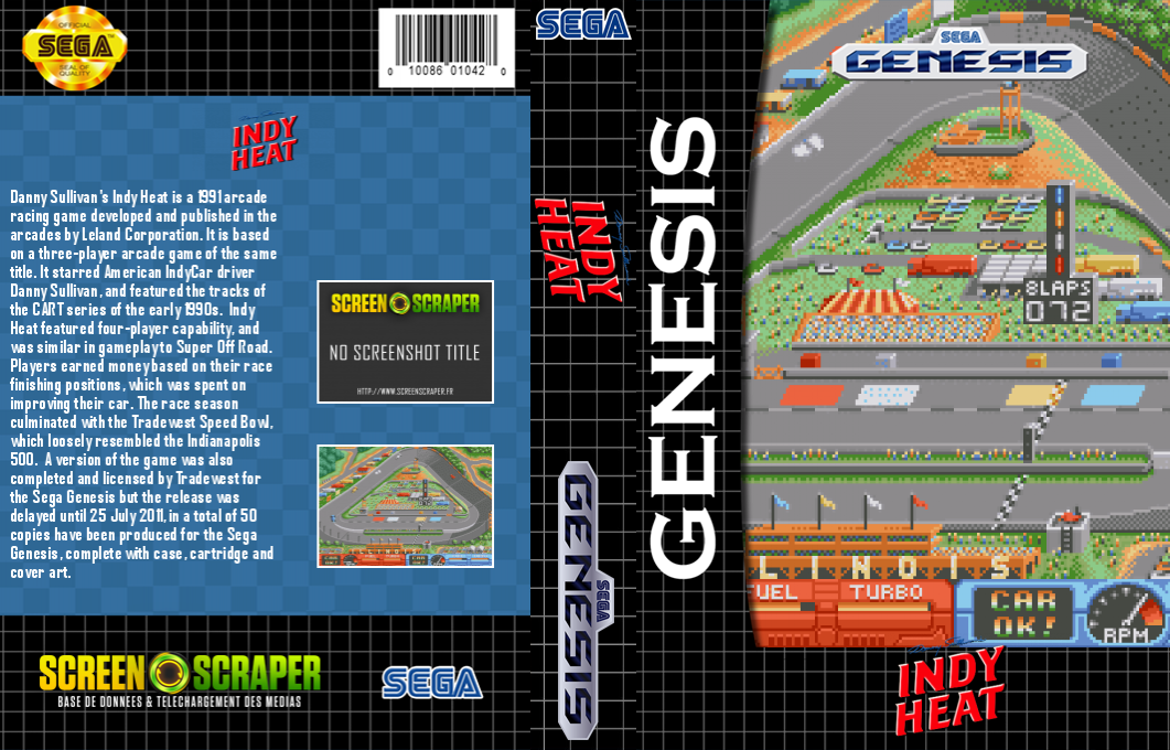 Danny Sullivan's Indy Heat — box-texture (SS)