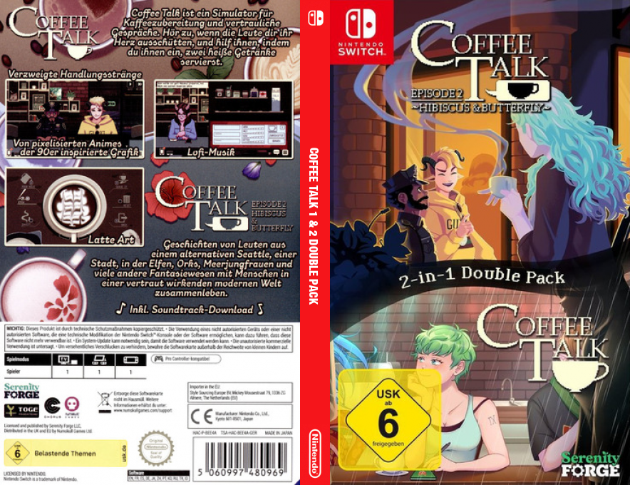 Coffee Talk 1 & 2 Double Pack — box-texture (DE)