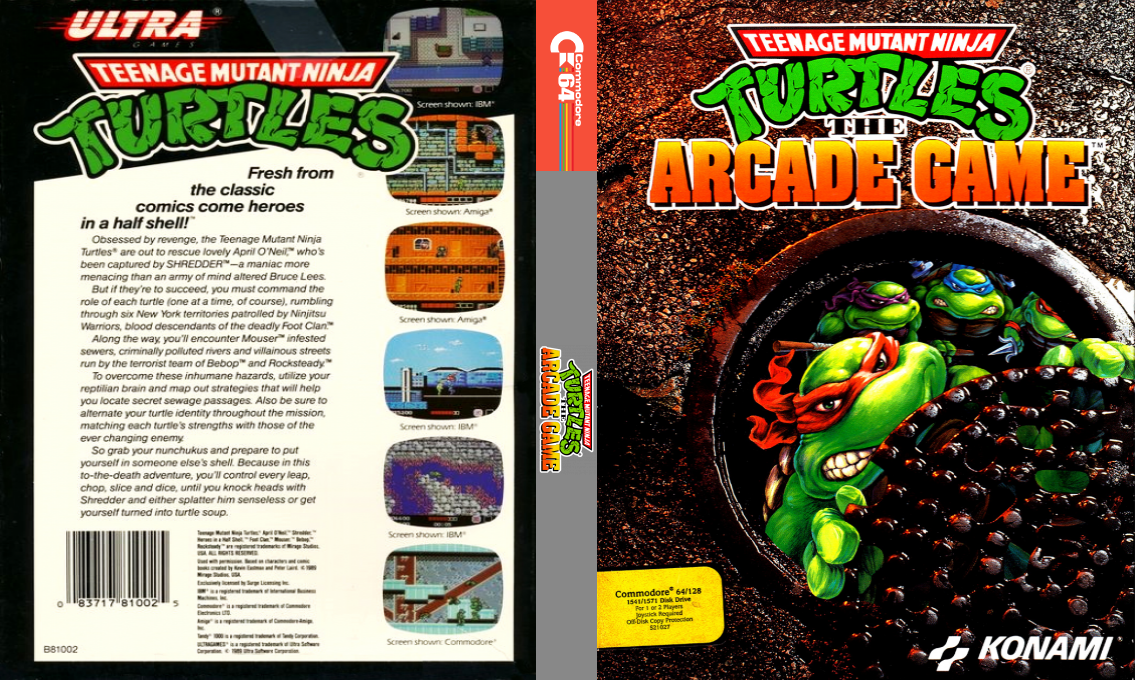 Teenage Mutant Hero Turtles - The Coin-op! — box-texture (US)