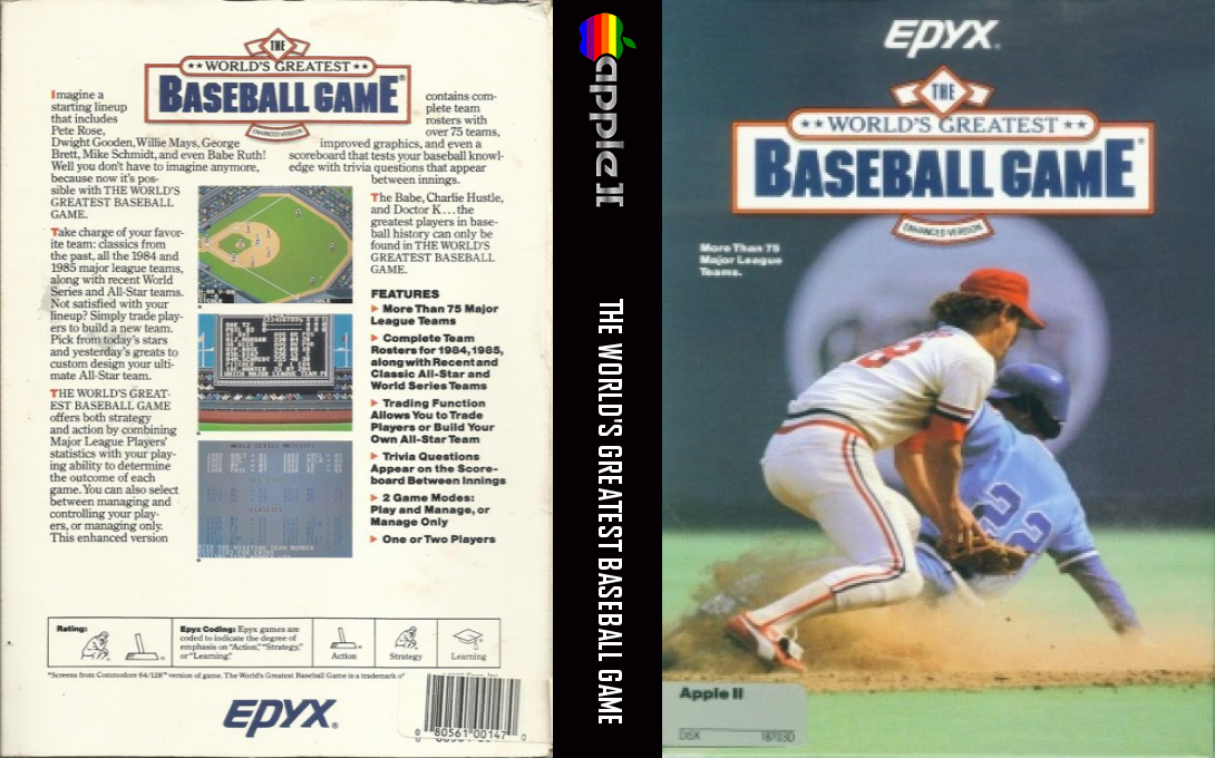 World's Greatest Baseball Game, The — box-texture (US)