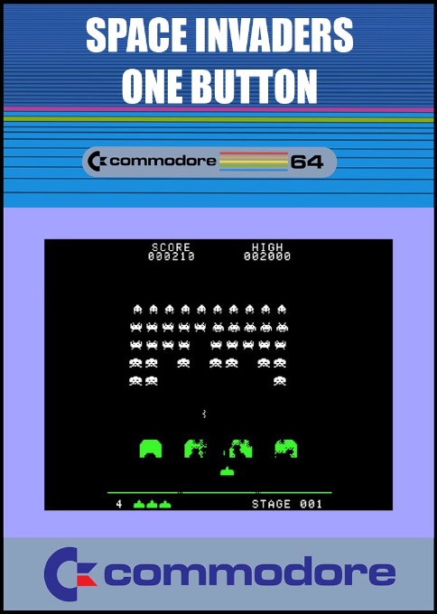 Space Invaders One Button box art