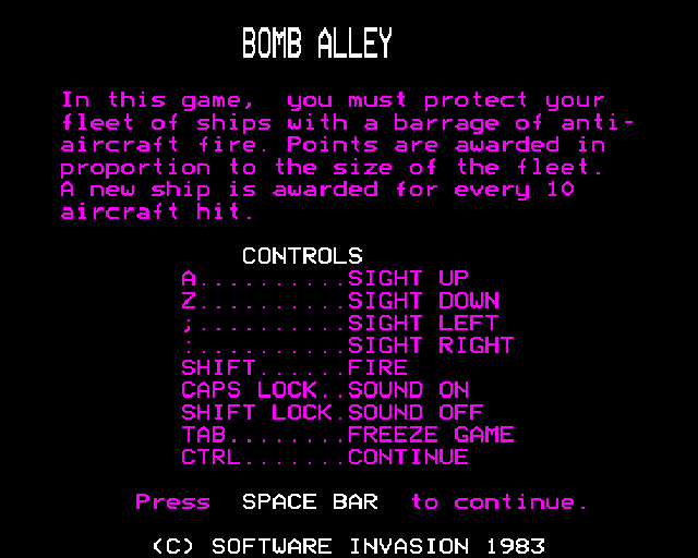 3D Bomb Alley — sstitle (WOR)