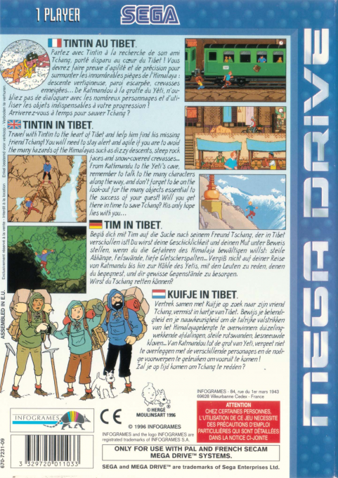 Tintin Au Tibet — box-2D-back (FR)