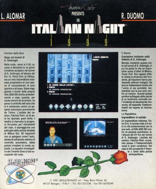 Italian Night 1999 — box-2D-back (WOR)