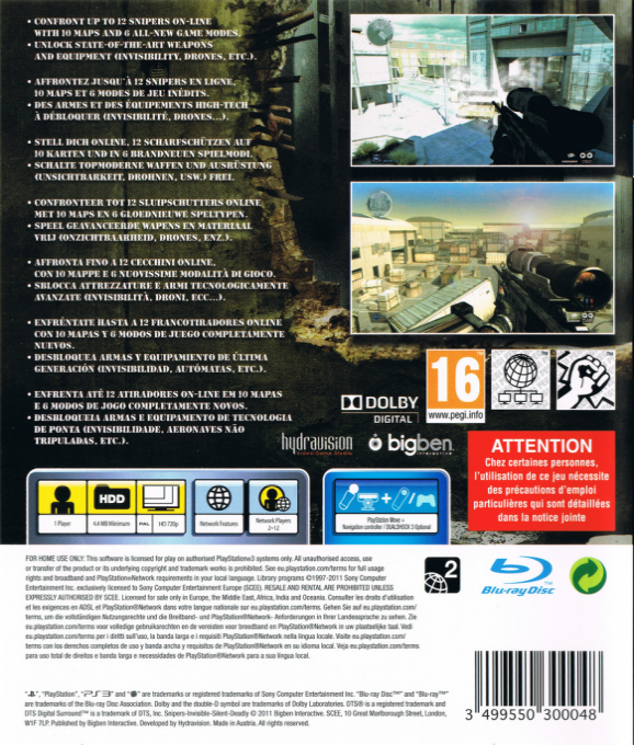 Snipers - Invisible, Silent, Deadly — box-2D-back (EU)