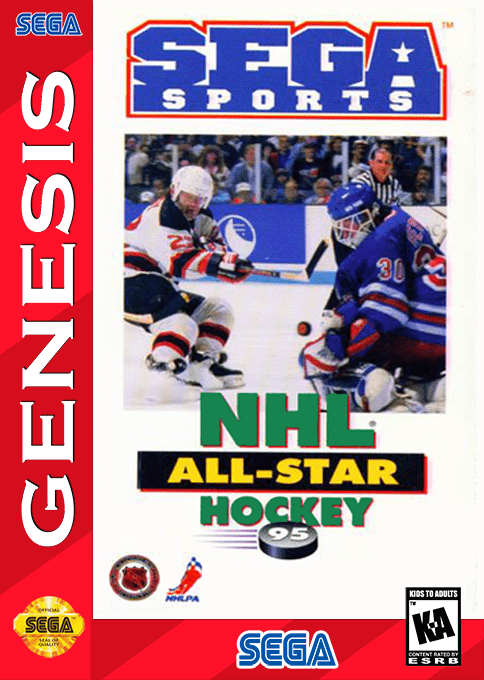 Nhl All-star Hockey '95 box art