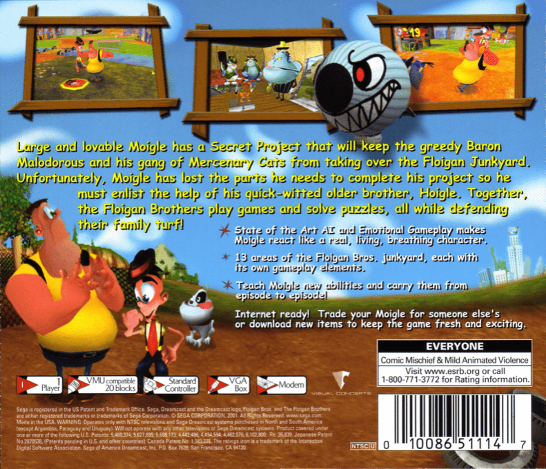 Floigan Bros. - Episode 1 — box-2D-back (US)