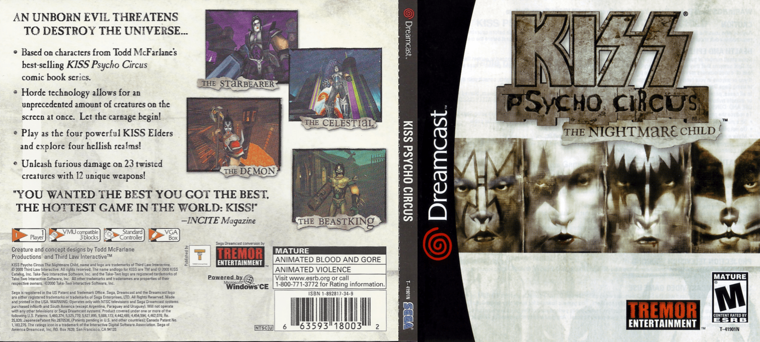 Kiss Psycho Circus - The Nightmare Child — box-texture (US)