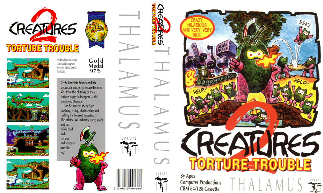 Creatures 2 - Torture Trouble — box-texture (EU)