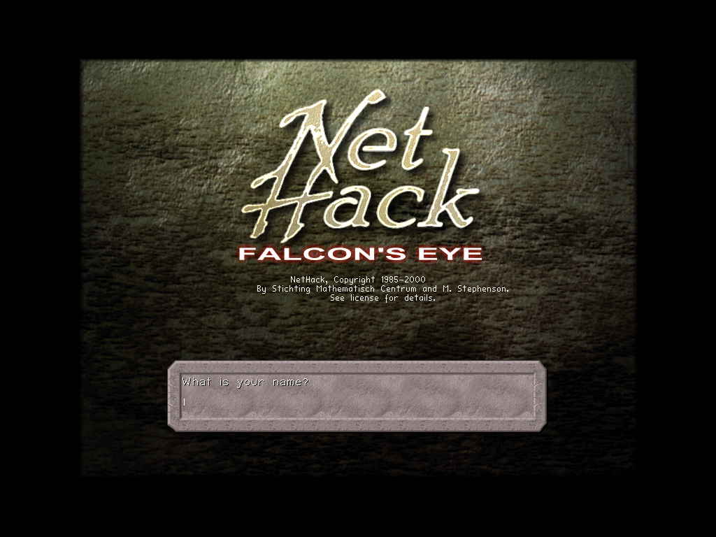 NetHack - Falcon's Eye — sstitle (WOR)