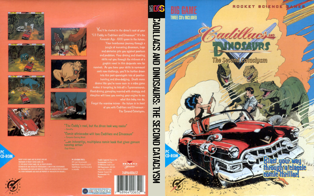 Cadillacs And Dinosaurs - The Second Cataclysm — box-texture (EU)