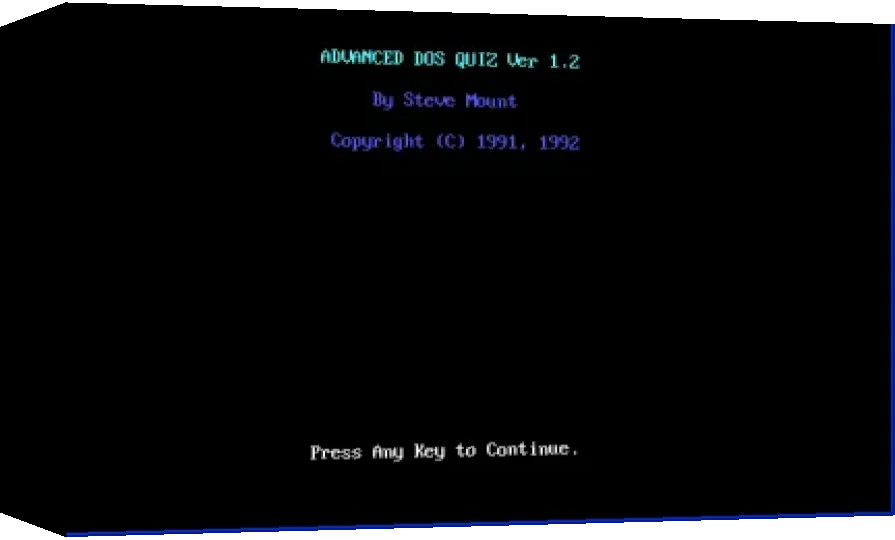 Advanced DOS Quiz — box-3D (WOR)