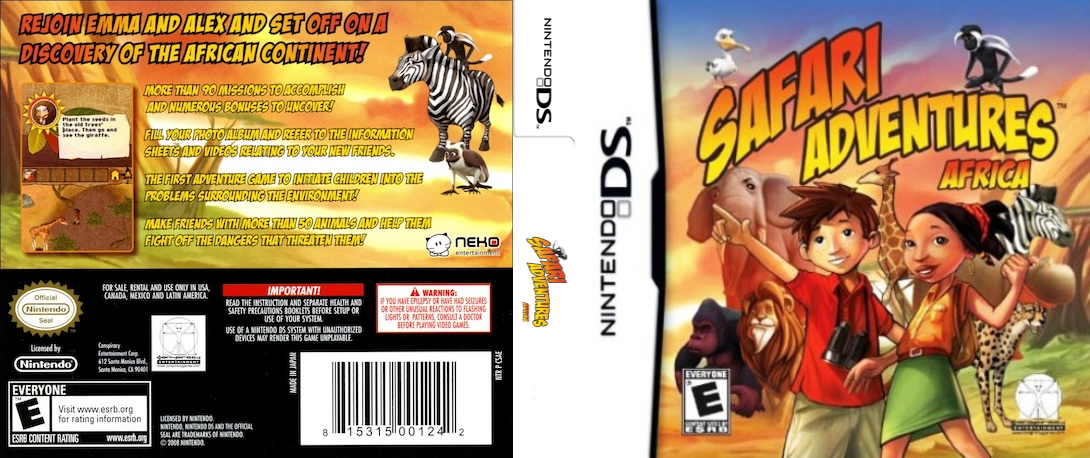 Safari Adventures - Africa — box-texture (US)