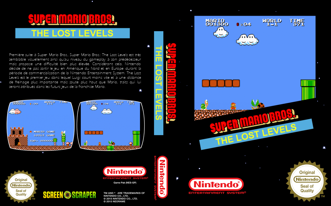 Super Mario Bros. - The Lost Levels — box-texture (SS)