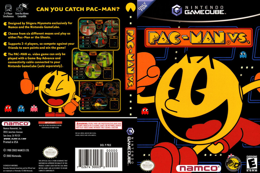 Pac-Man vs. — box-texture (US)