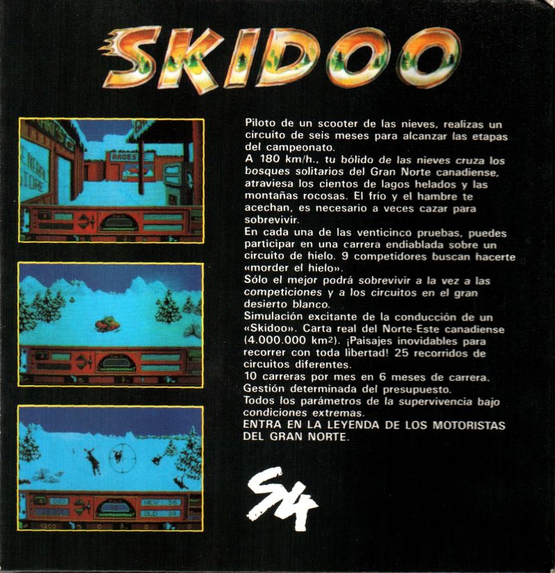 Skidoo — box-2D-back (ES)