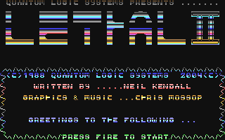Lethal II — sstitle (WOR)