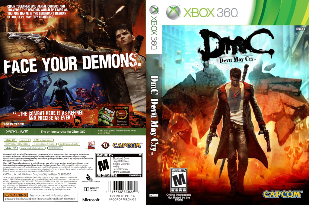 DmC - Devil May Cry — box-texture (US)