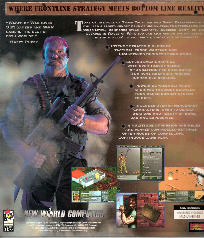 Wages of War: The Business of Battle — box-2D-back (US)