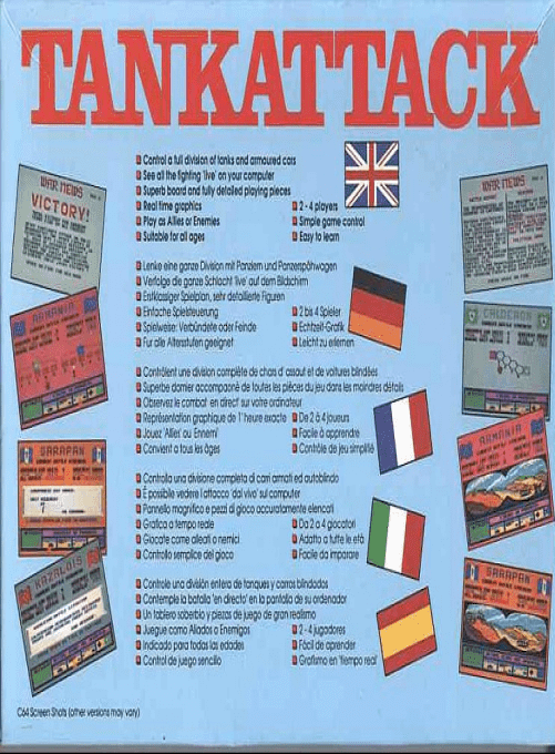 Tank Attack — box-2D-back (US)
