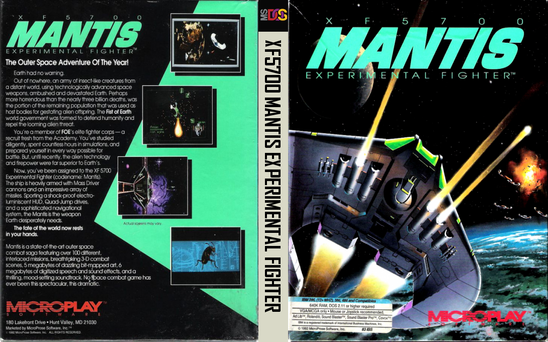 XF5700 Mantis Experimental Fighter — box-texture (US)