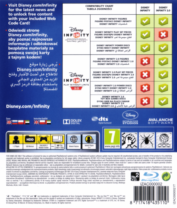 Disney Infinity 2.0 Edition — box-2D-back (EU)