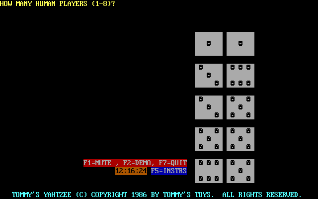Tommy's Yahtzee — sstitle (WOR)