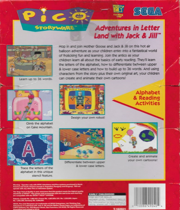 Adventures in Letter Land with Jack And Jill — box-2D-back (US)