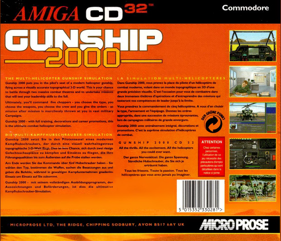 Gunship 2000 — box-2D-back (EU)