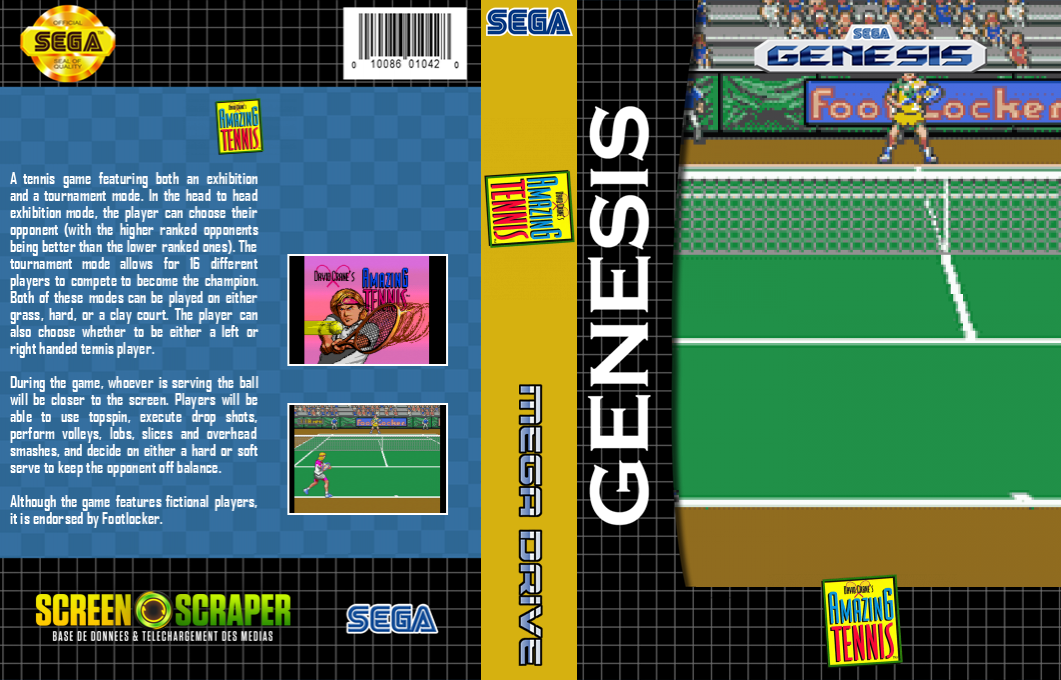 David Crane's Amazing Tennis — box-texture (SS)