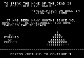 Eamon 171 - The Pyramid of Cheops — ss (WOR)