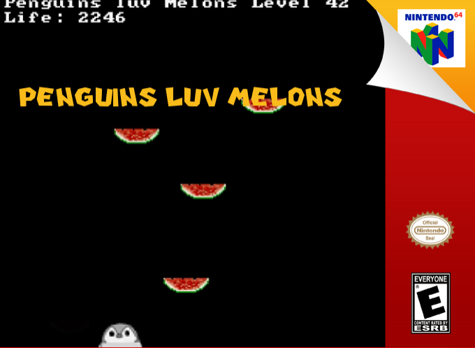 Penguins Luv Melons — box-2D (SS)
