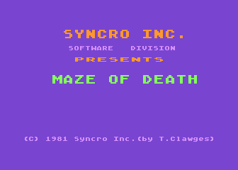 Maze Of Death, The — sstitle (WOR)